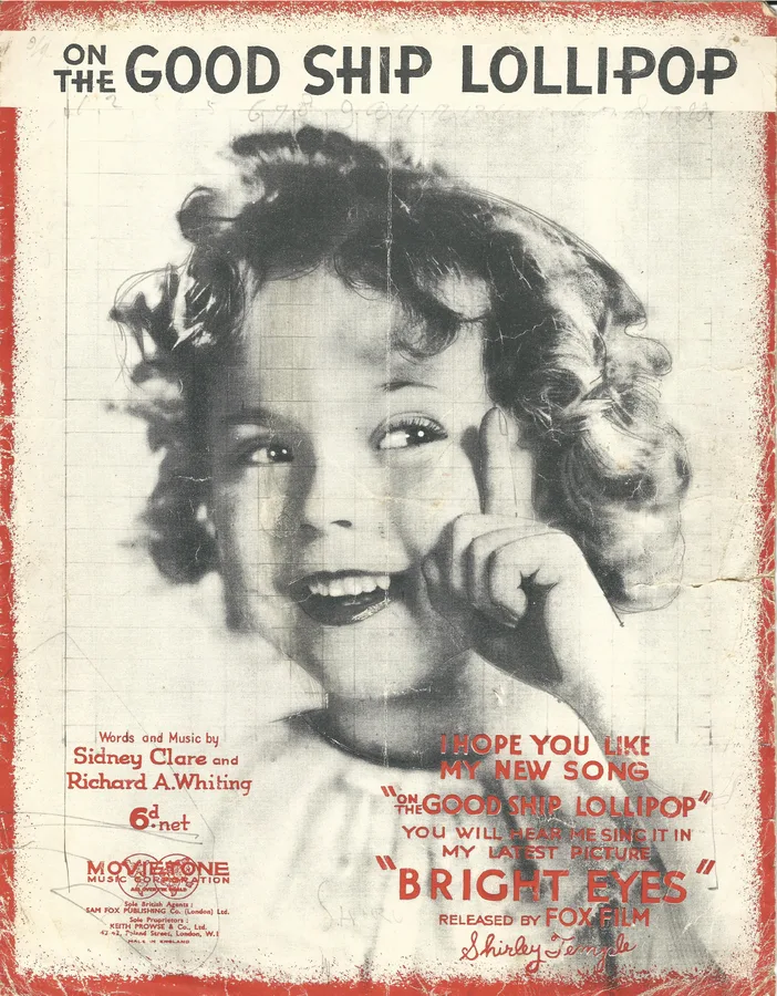 Cover for Shirley Temple | On the Good Ship Lollipop | Piano | Vocals