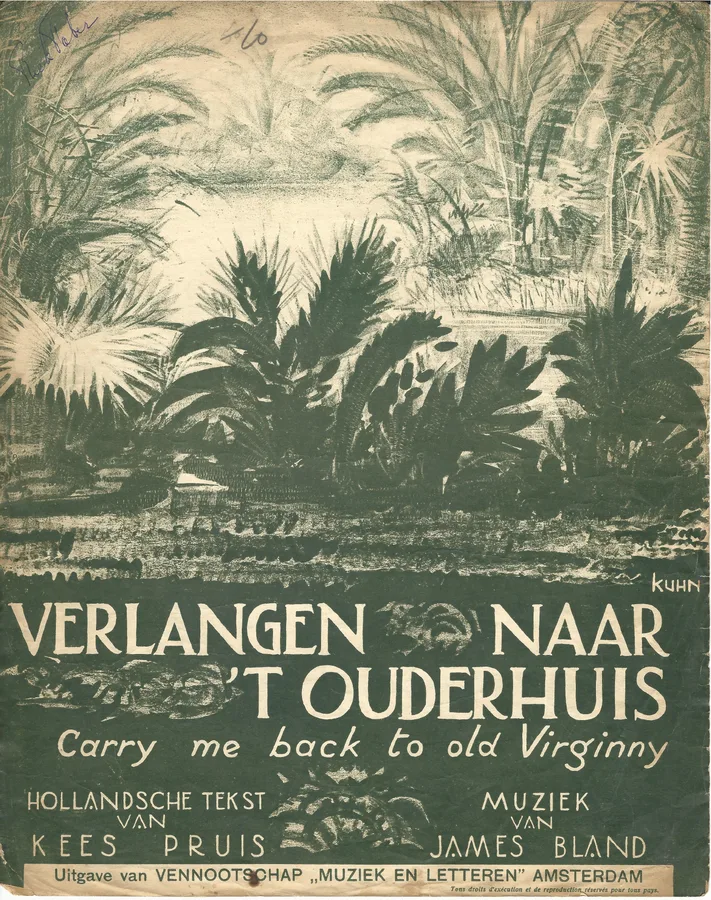Cover for Kees Pruis | James Bland | Carry me back to old Virginny | Piano | Vocals
