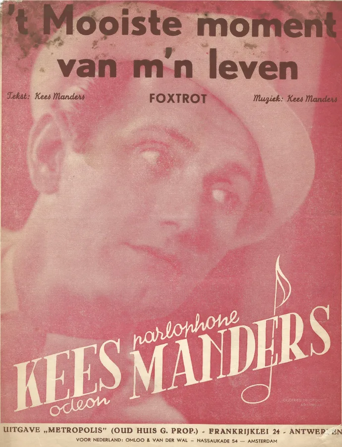 Cover for Kees Manders | 't Mooiste moment van m'n leven | Piano | Vocals