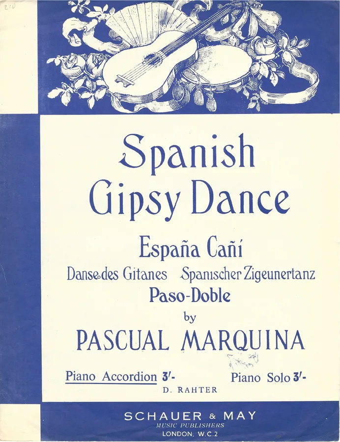 Cover for Pascual Marquina | Gerald Crossman | Spanish Gipsy Dance | Piano | Vocals