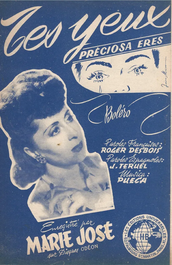 Cover for Marie-Jose | Pueca | Tes Yeux | Chanson