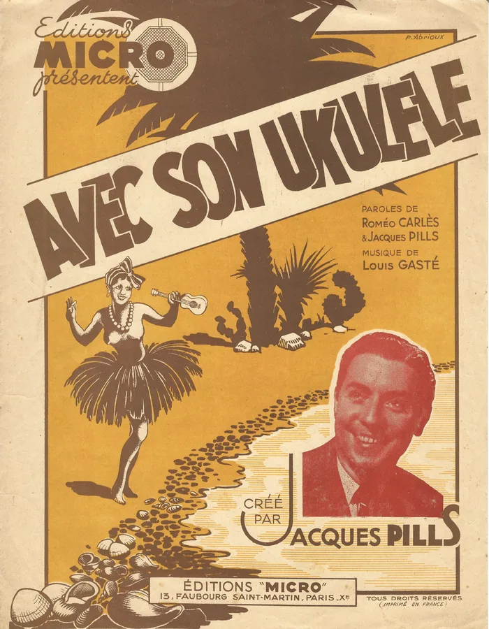 Cover for Jacques Pills | Louis Gaste | Avec son Ukulele | Piano | Chant