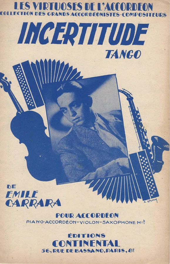 Cover for Emile Carrara | Roger Betton | Incertitude | Piano