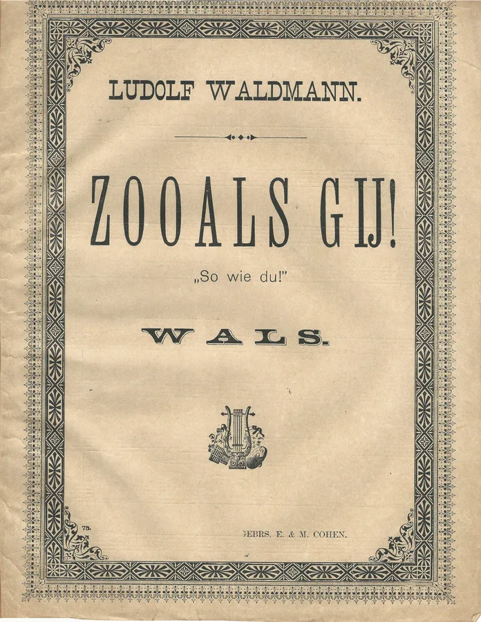 Cover for Ludolf Waldmann | So wie du | Zooals Gij | Piano