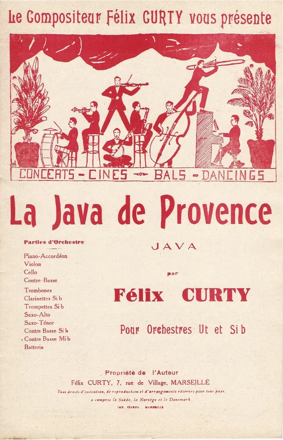 Cover for Felix Curty | La Java de Provence | Orchestra