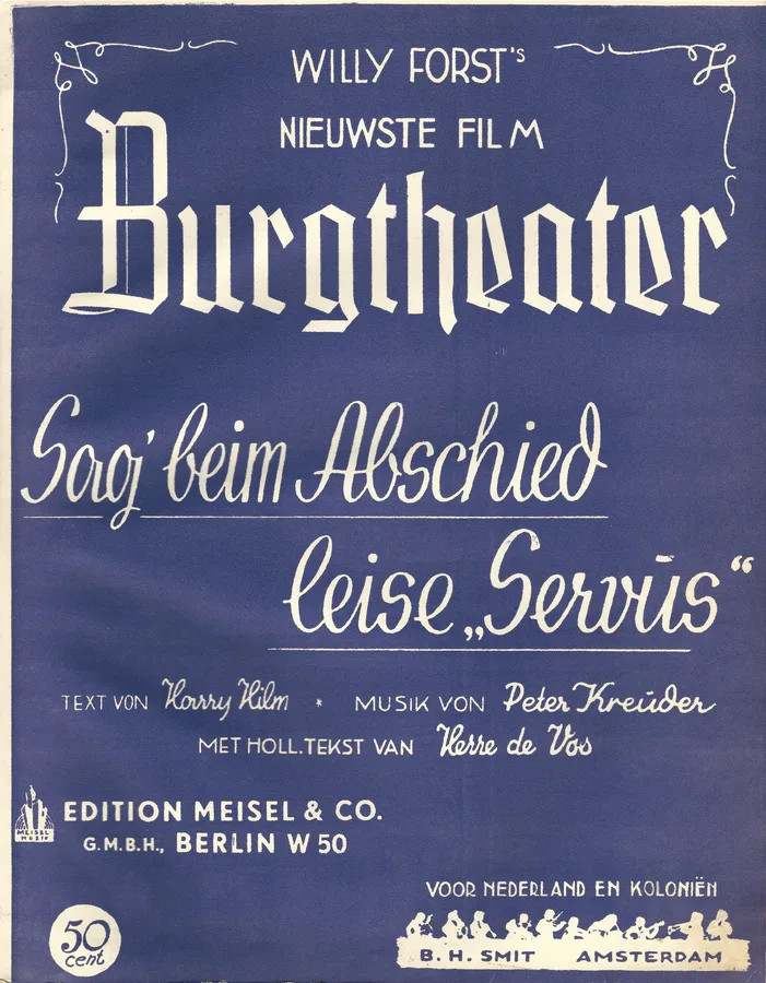 Cover for Peter Kreuder | Willy Forst | Sag beim Abschied leise Servus | Piano | Vocals
