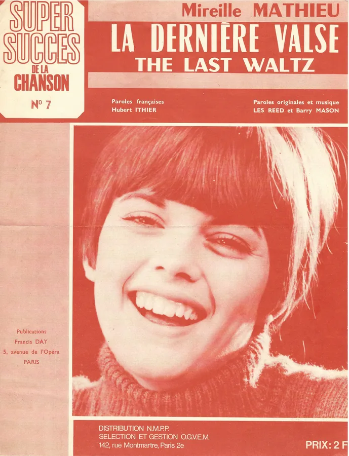 Cover for Mireille Mathieu | Les Reed | La Derniere Valse | Piano | Vocals
