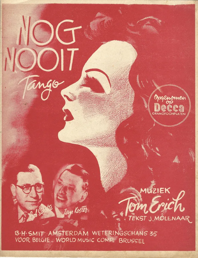 Cover for Bob Scholte | Tom Erich | Nog Nooit | Piano | Vocals