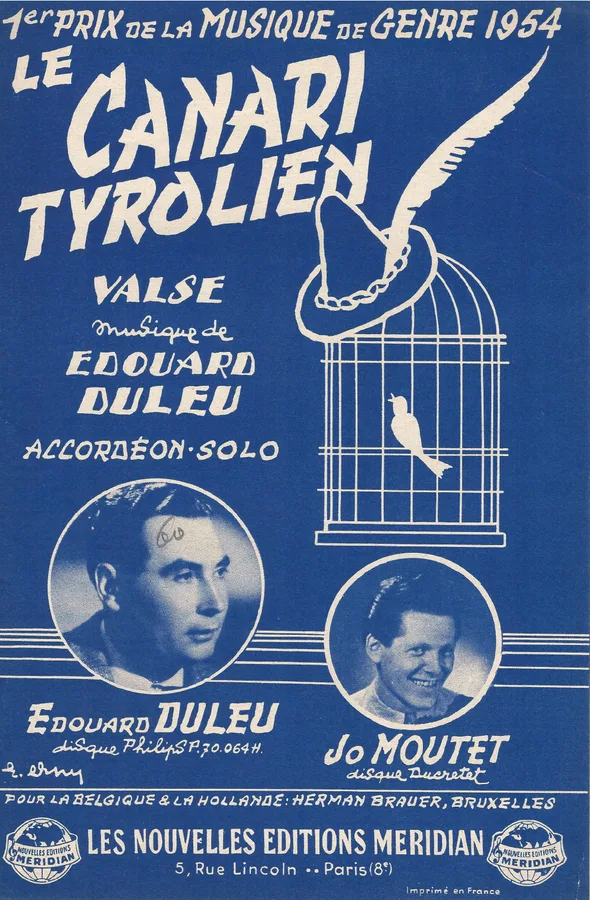 Cover for Edouard Duleu | Le Canari Tyrolien | Accordion Solo