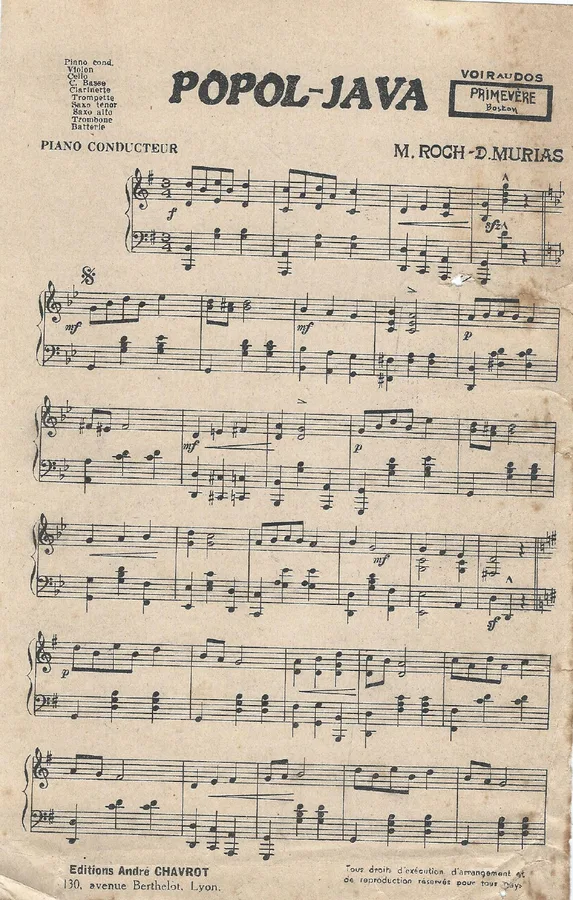 Cover for M. Roch | D. Murias | Popol-Java | Piano