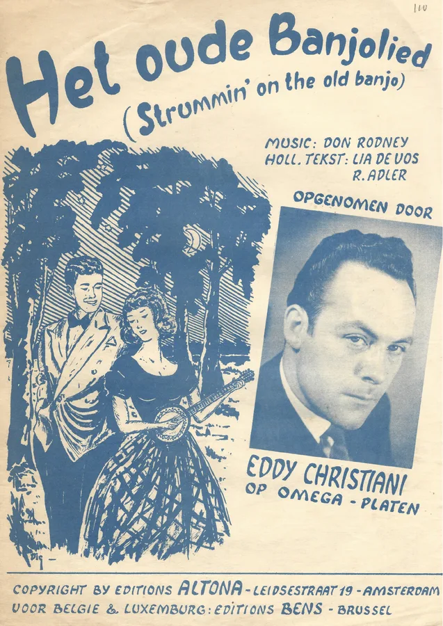 Cover for Eddy Christiani | Don Rodney | Strummin on the old banjo | Piano |Vocals