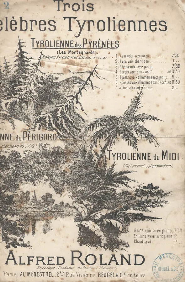 Cover for Alfred Roland | Tyrolienne des Pyrenees | Chanson