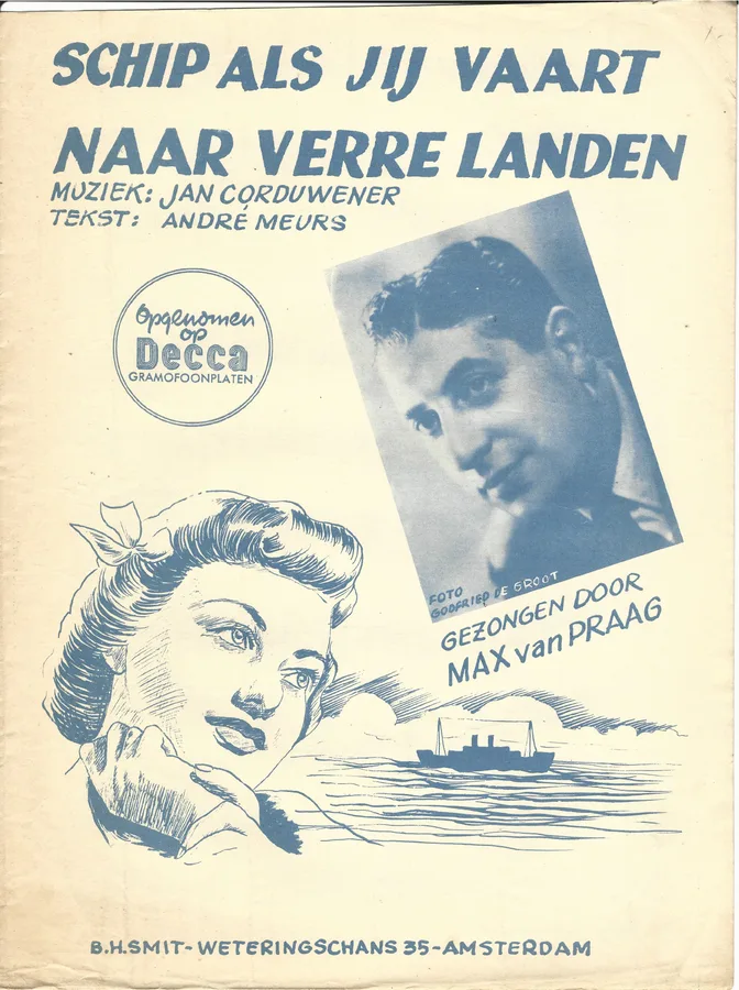 Cover for Max van Praag | Jan Corduwener | Schip als jij vaart naar verre landen