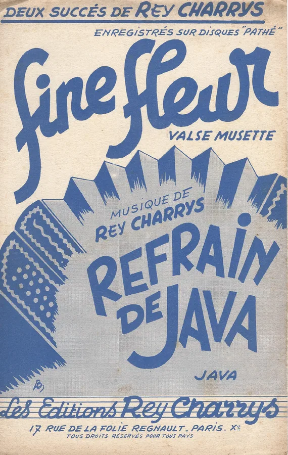 Cover for Rey Charrys | Fine Fleur | Accordeon