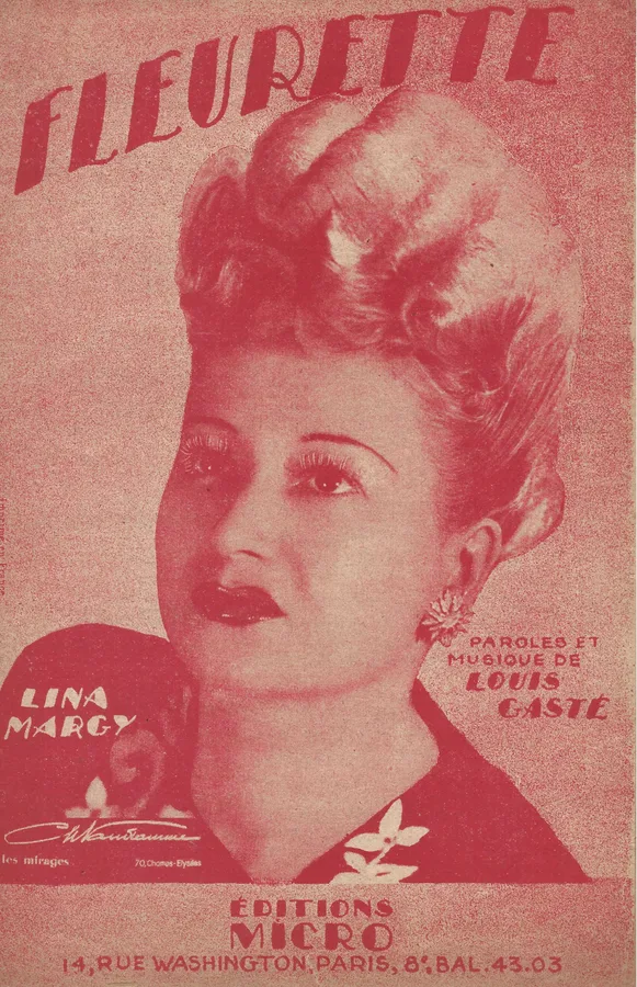 Cover for Lina Margy | Louis Gaste | Fleurette | Chanson