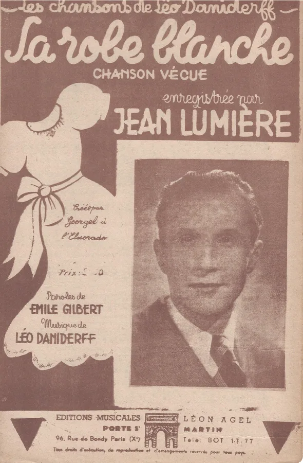 Cover for Jean Lumiere | Leo Daniderff | La robe blanche | Chanson