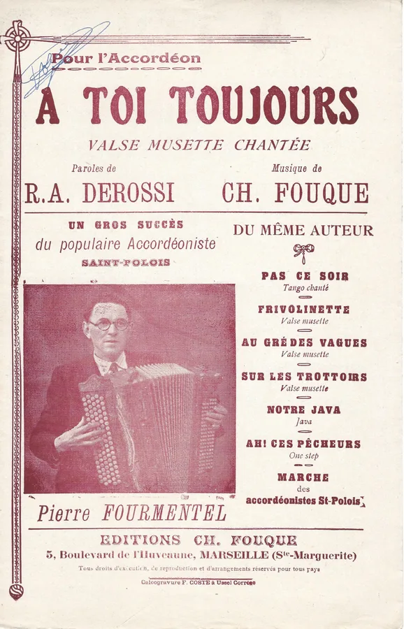 Cover for Ch. Fouque | A Toi Toujours | Piano | Accordion | Vocals