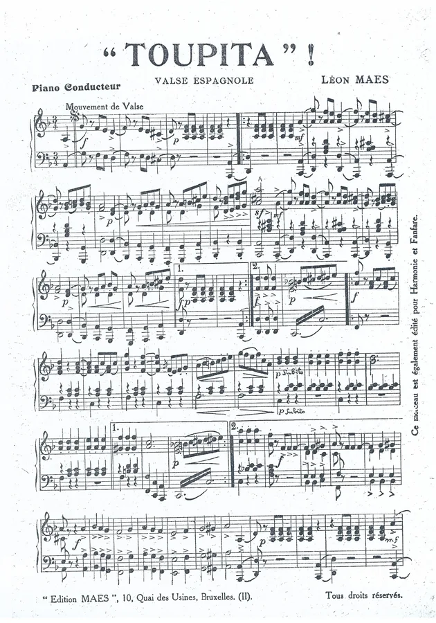 Cover for Leon Maes | Toupita | Piano