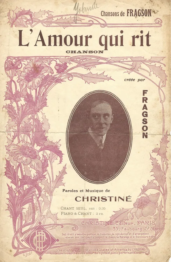 Cover for Henri Fragson | Henri Christiné | L'Amour qui rit | Chanson