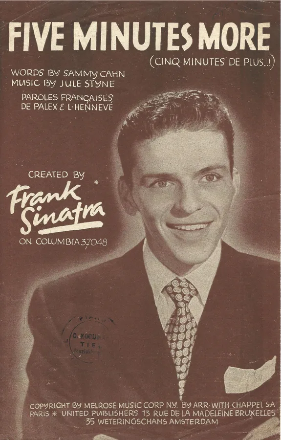 Cover for Frank Sinatra | Jule Styne | Five minutes more | Piano | Vocals