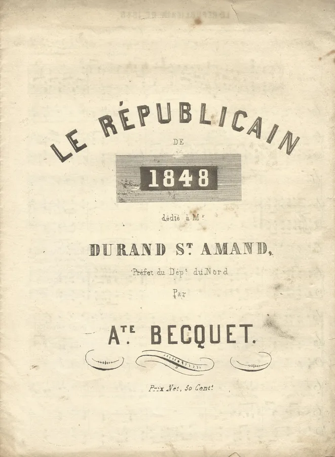 Cover for A. Becquet | Le Republicain de 1848 | Piano | Vocals