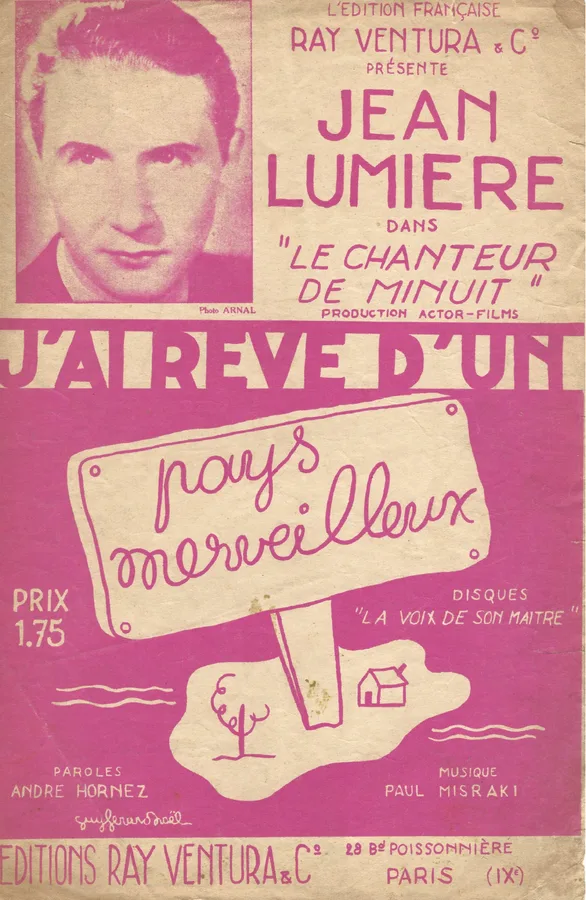 Cover for Jean Lumiere | Paul Misraki | J'ai reve d'un pays merveilleux | Vocals