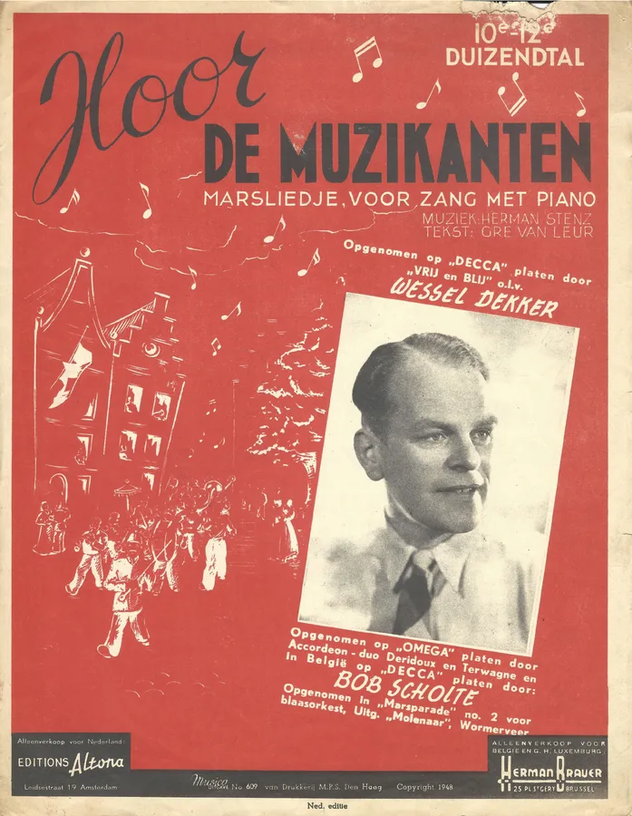 Cover for Bob Scholten | Herman Stenz | Hoor de muzikanten | Piano | Vocals