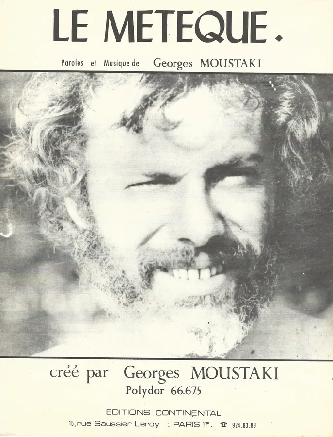 Cover for Georges Moustaki | Le Meteque | Piano | Vocals