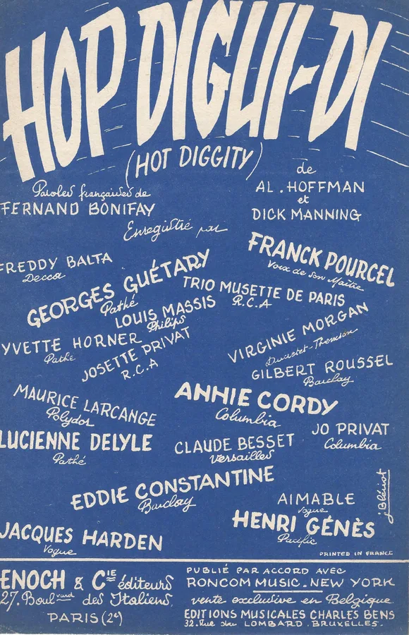 Cover for Al Hoffman | Dick Manning | Hop Digui Di | Chanson