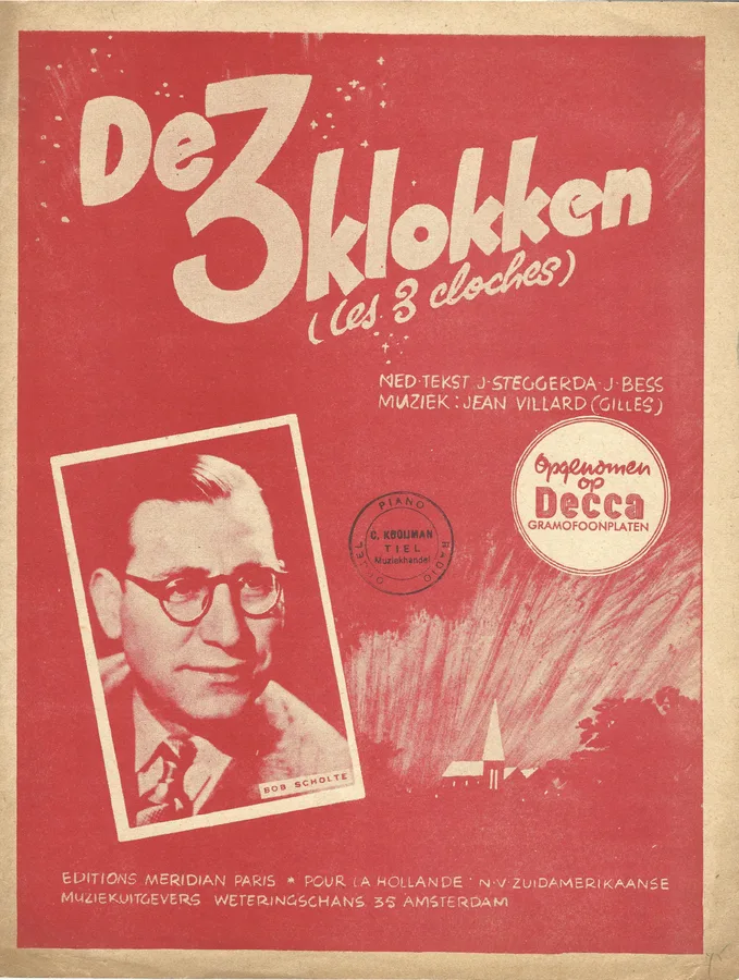 Cover for Bob Scholten | Jean Villard | De 3 klokken | Piano | Vocals