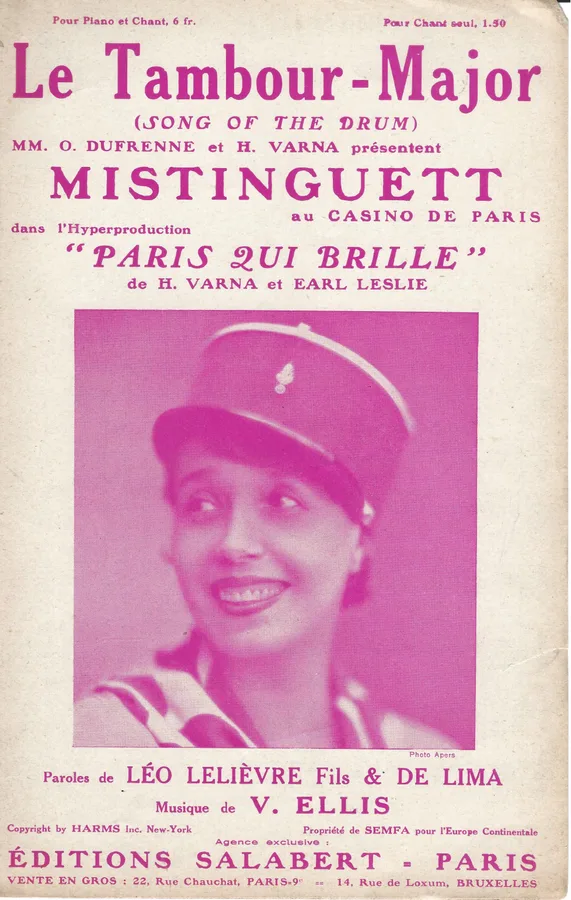 Cover for Mistinguett | Henri Varna | Vivian Ellis | Le Tambour Major | Chanson