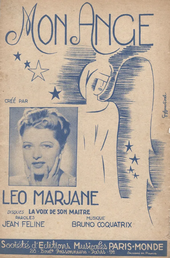 Cover for Leo Marjane | Bruno Qoquatrix | Mon Ange | Chanson