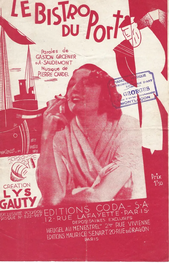 Cover for Lys Gauty | Pierre Candel | Le Bistro du Port | Chanson
