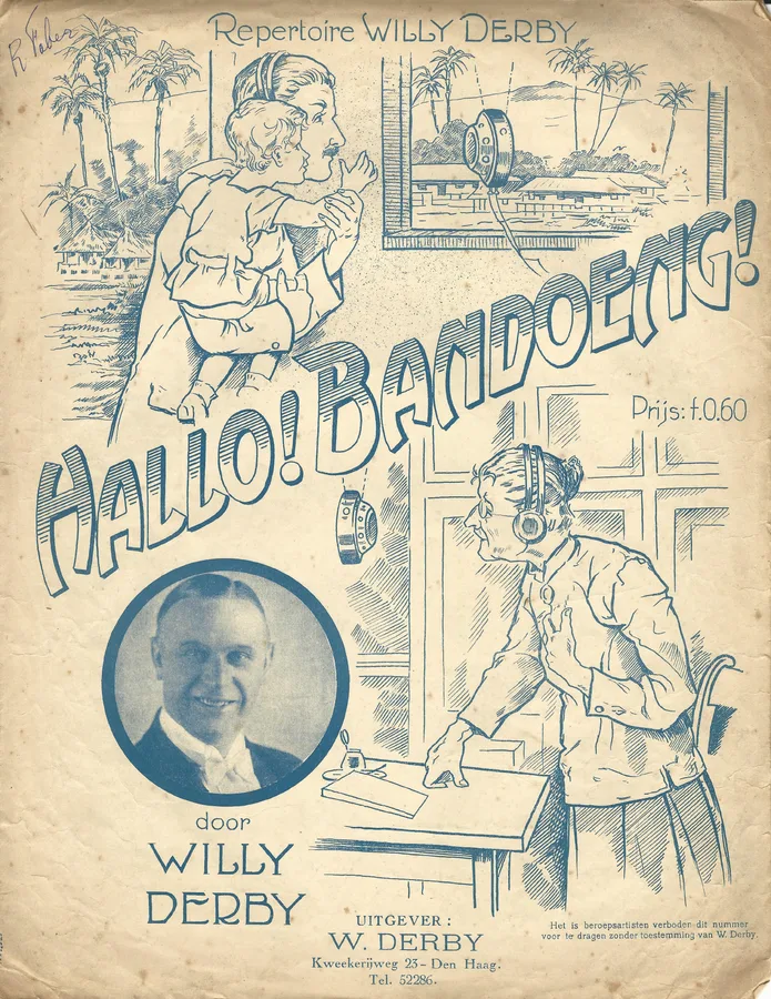 Cover for Willy Derby | Hallo Bandoeng | Piano | Vocals