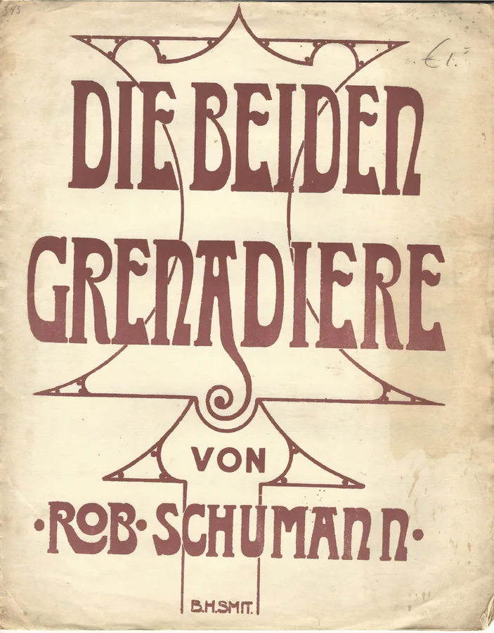 Cover for Robert Schumann | Die Beiden Grenadiere | Piano | Vocals