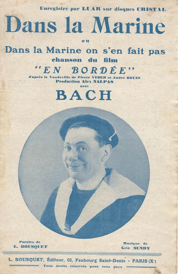 Cover for Geo Sundy | Bach | Dans la Marine | Chanson