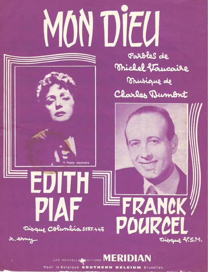 Cover for Edith Piaf | Charles Dumont | Franck Pourcel | Mon Dieu | Piano | Vocals