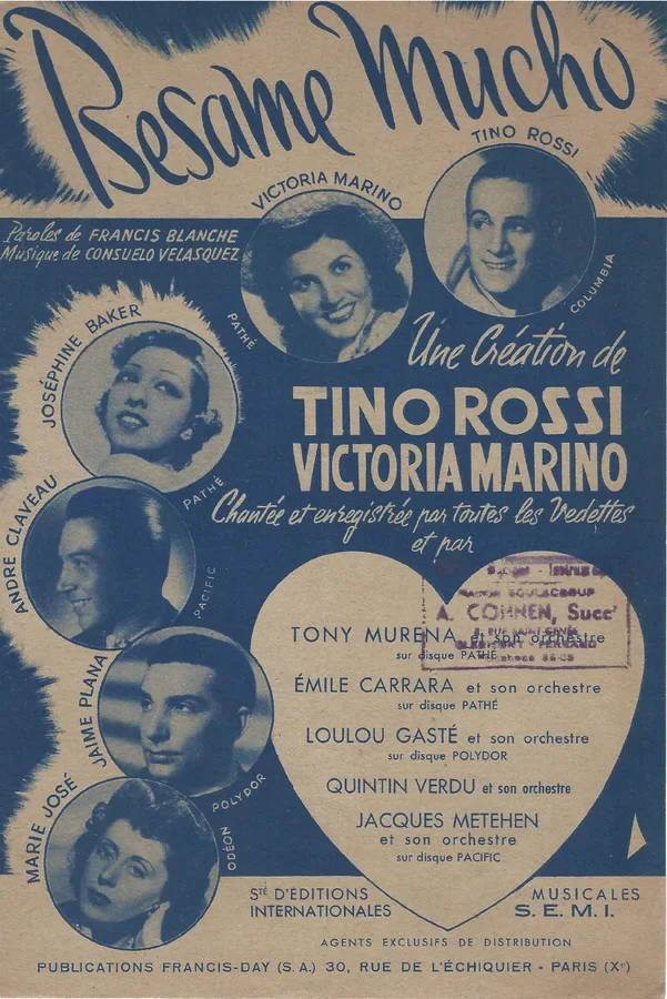 Cover for Tino Rossi | Consuelo Velasquez | Besame Mucho | Chanson