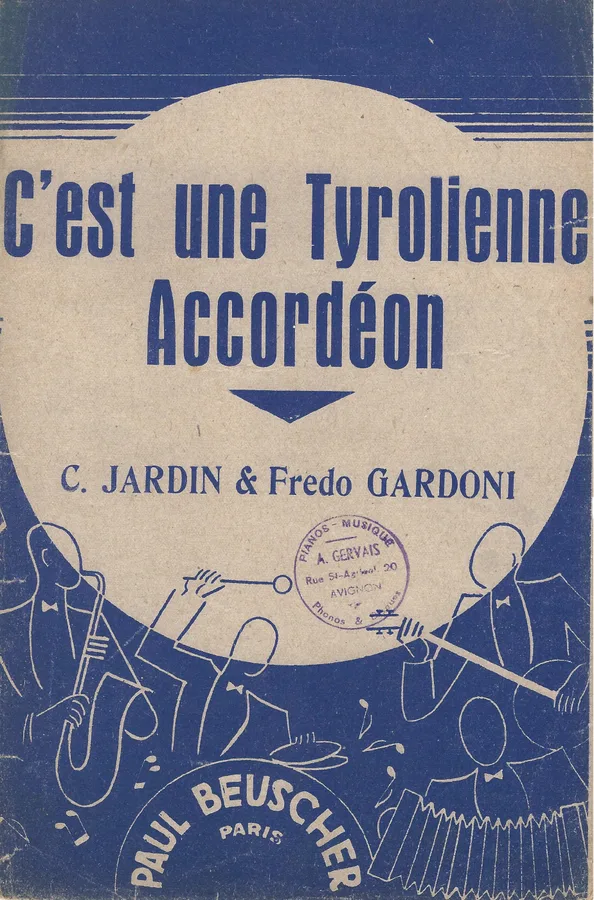 Cover for Fredo Gardoni | C. Jardin | C'est une Tyrolienne | Accordion