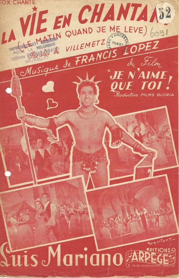Cover for Francis Lopez | Louis Mariano | La Vie en Chantant | Accordion | Vocals