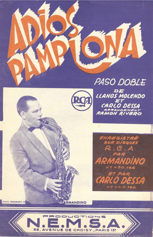 Cover for Llanos Molendo | Carlo Dessa | Adios Pamplona | Combo