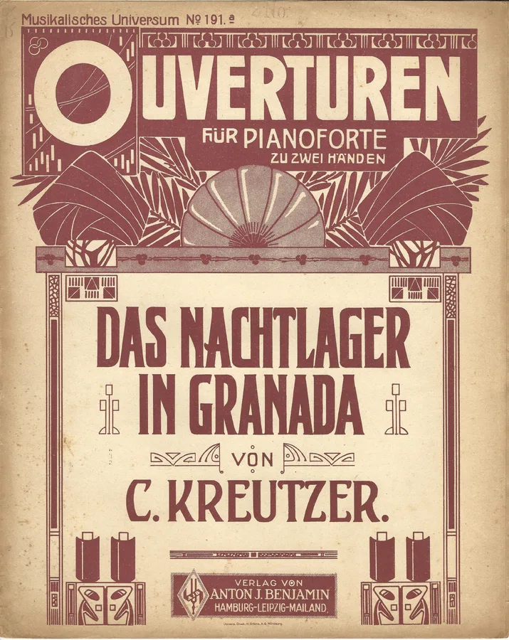 Cover for C. Kreutzer | Das Nachtlager in Granada | Piano