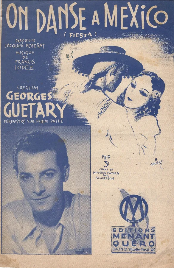 Cover for Georges Guetary | Francis Lopez | On Danse a Mexico | Chanson