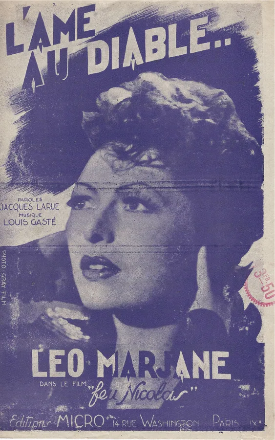 Cover for Leo Marjane | Louis Gaste | L'ame au diable | Chanson
